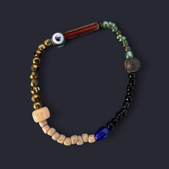 Boho Mixed Bead Bracelet Stack - 4pcs - Picture 3 of 6